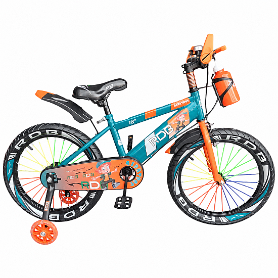 Bicicleta copii pentru baieti RDB Albatros, 18 inch, portocaliu Bicicleta copii pentru baieti RDB Albatros, 18 inch, portocaliu