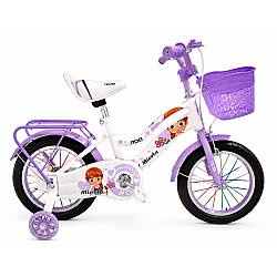 Bicicleta copii pentru fete RDB Mierla, 14 inch, mov Bicicleta copii pentru fete RDB Mierla, 14 inch, mov