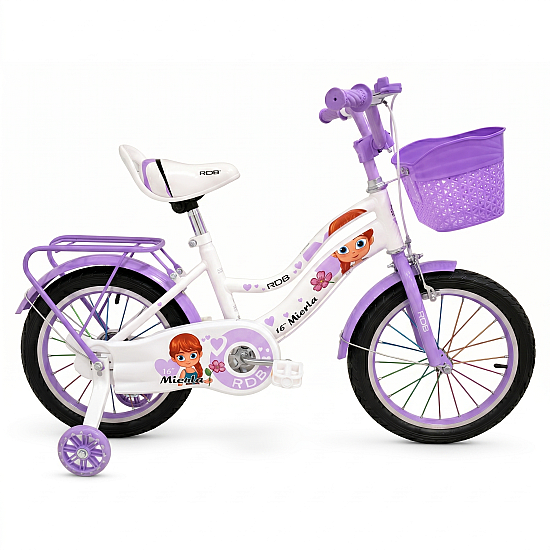 Bicicleta copii pentru fete RDB Mierla, 16 inch, mov Bicicleta copii pentru fete RDB Mierla, 16 inch, mov