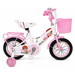 Bicicleta copii pentru fete RDB Mierla, 12 inch, roz Bicicleta copii pentru fete RDB Mierla, 12 inch, roz