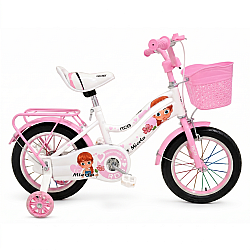 Bicicleta copii pentru fete RDB Mierla, 14 inch, roz Bicicleta copii pentru fete RDB Mierla, 14 inch, roz