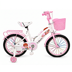 Bicicleta copii pentru fete RDB Mierla, 18 inch, roz Bicicleta copii pentru fete RDB Mierla, 18 inch, roz