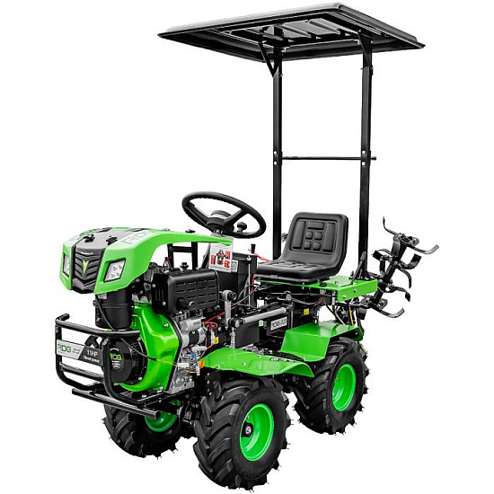 Motocultor RDB 192E hidraulic cu far si acoperis