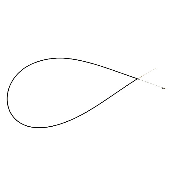 Cablu frână spate cu cămașă 180 CM