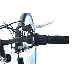 Bicicletă RDB Elegance, 26 Inch, Frâne V-brake, Oțel, Alb cu design albastru