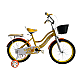Bicicletă copii RDB ASC-884, 16 inch, Cu roți ajutătoare și coș depozitare