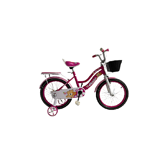 Bicicletă copii RDB ASC-884, 16 inch, Cu roți ajutătoare și coș depozitare