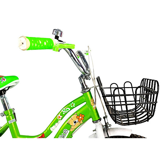 Bicicletă copii RDB ASC-884, 16 inch, Cu roți ajutătoare și coș depozitare
