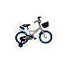 Bicicletă copii RDB ASC-893, 14 Inch, Cu roți ajutătoare și coș depozitare