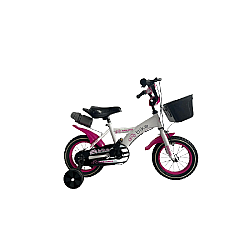 Bicicletă copii RDB ASC-893, 14 Inch, Cu roți ajutătoare și coș depozitare