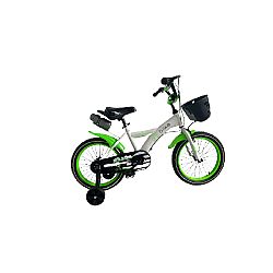 Bicicletă copii RDB ASC-893, 16 Inch, Cu roți ajutătoare și coș depozitare