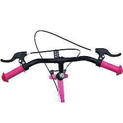 Bicicletă RDB Angel, 16 Inch, Cu roți ajutătoare, Roz