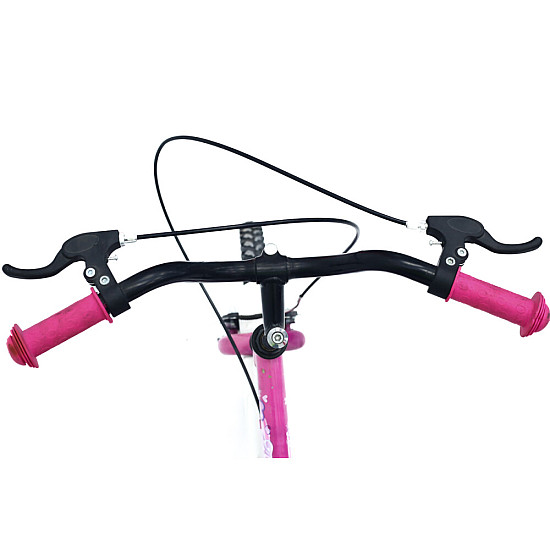 Bicicletă RDB Angel, 16 Inch, Cu roți ajutătoare, Roz