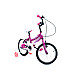 Bicicletă RDB Angel, 16 Inch, Cu roți ajutătoare, Roz