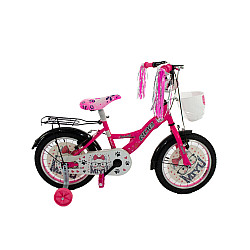 Bicicleta copii RDB MIYU culoare roz/alb roata 16 otel