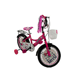 Bicicleta copii RDB MIYU culoare roz/alb roata 16 otel