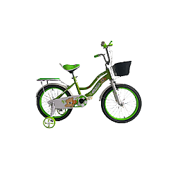 Bicicletă copii, RDB ASC-884, 18 inch, Cu roți ajutătoare și coș depozitare