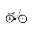Bicicletă RDB Elegance, 24 Inch, Alb cu design roz, Frâne V-brake, Oțel