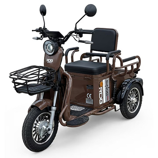 Triciclu Electric RDB SINOE PRO, fara permis, 1160W, 25km/h