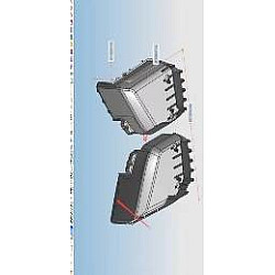 PIESE LATERALE PLASTIC PENTRU REZERVOR STANGA+DREAPTA CC25 CC25