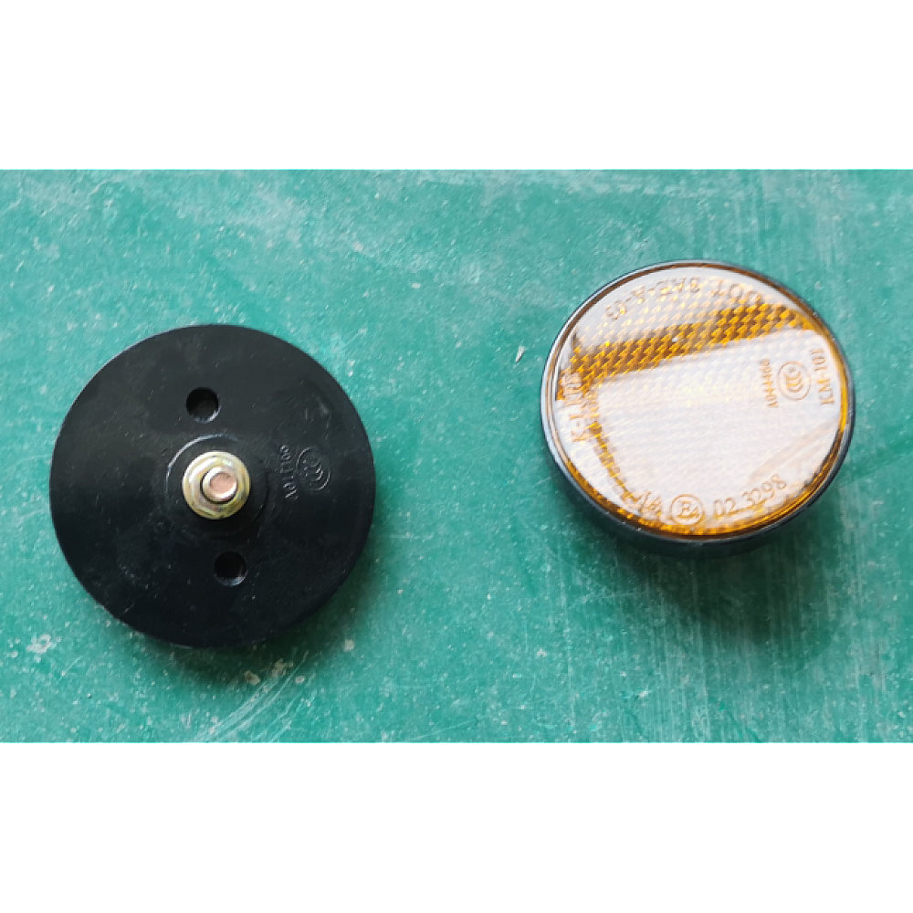 Piese de schimb vehicule electrice - Far reflectorizant galben pentru scuter electric RDB Sulina5 - piesă originală