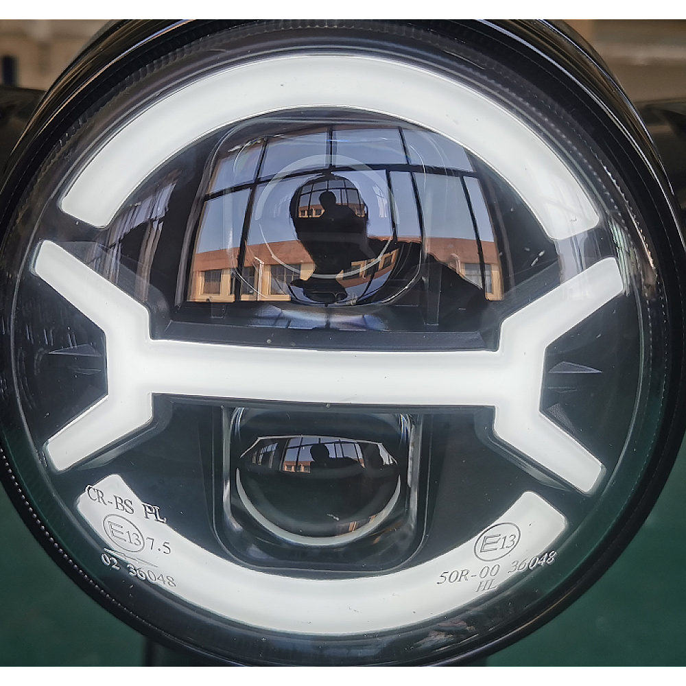 Piese de schimb vehicule electrice - Ansamblu far față nou pentru scuter electric RDB Sulina5 - piesă originală